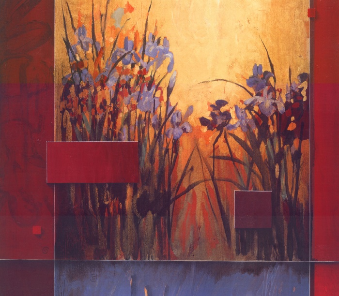 Iris Sunrise painting - Don Li-Leger Iris Sunrise art painting
